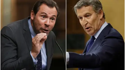 Óscar Puente y Alberto Núñez Feijóo Óscar Puente y Alberto Núñez Feijóo