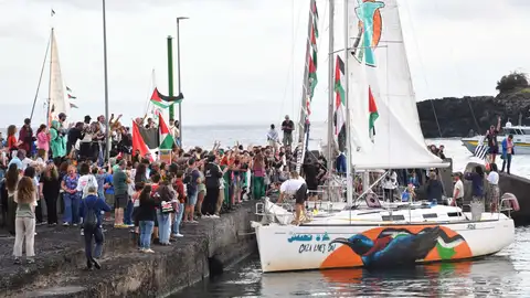 Los nueves barcos de la otra flotilla que navegaba a Gaza han sido interceptados por Israel Los nueves barcos de la otra flotilla que navegaba a Gaza han sido interceptados por Israel