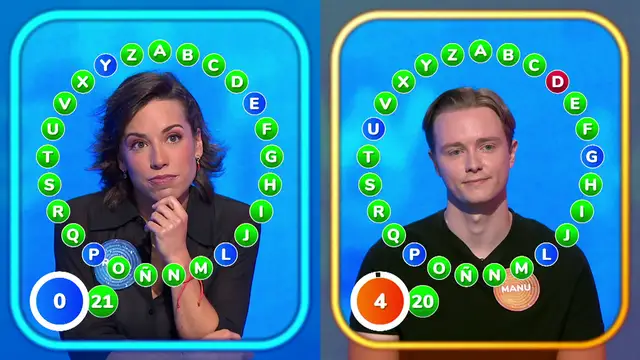 Rosa saca provecho de un fallo tempranero de Manu en El Rosco... ¡y le manda a la Silla Azul! Rosa saca provecho de un fallo tempranero de Manu en El Rosco... ¡y le manda a la Silla Azul!