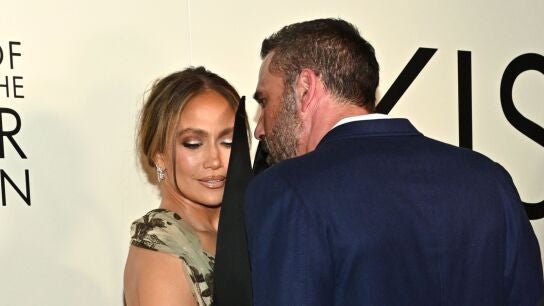 Jennifer Lopez y Ben Affleck en la premiere de Kiss of the Spider Woman en Nueva York