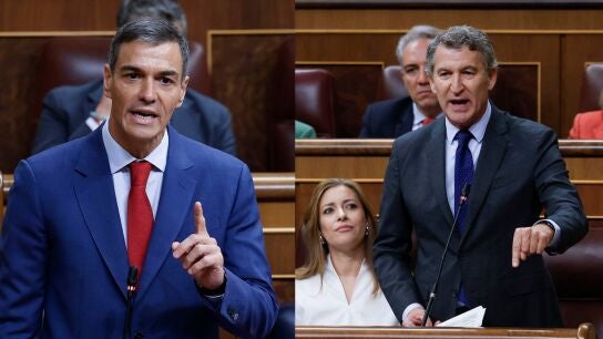 Pedro S&aacute;nchez y Alberto N&uacute;&ntilde;ez Feij&oacute;o