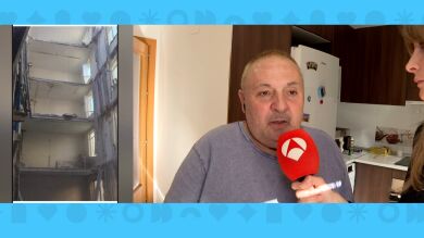 El impactante testimonio de José, frente al edificio derrumbado en Madrid en su casa con su madre: 