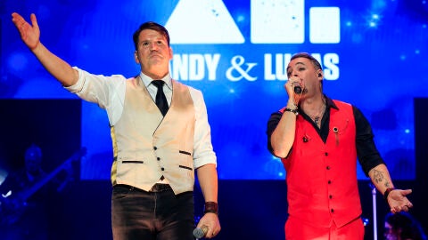 Andy y Lucas durante su concierto de despedida