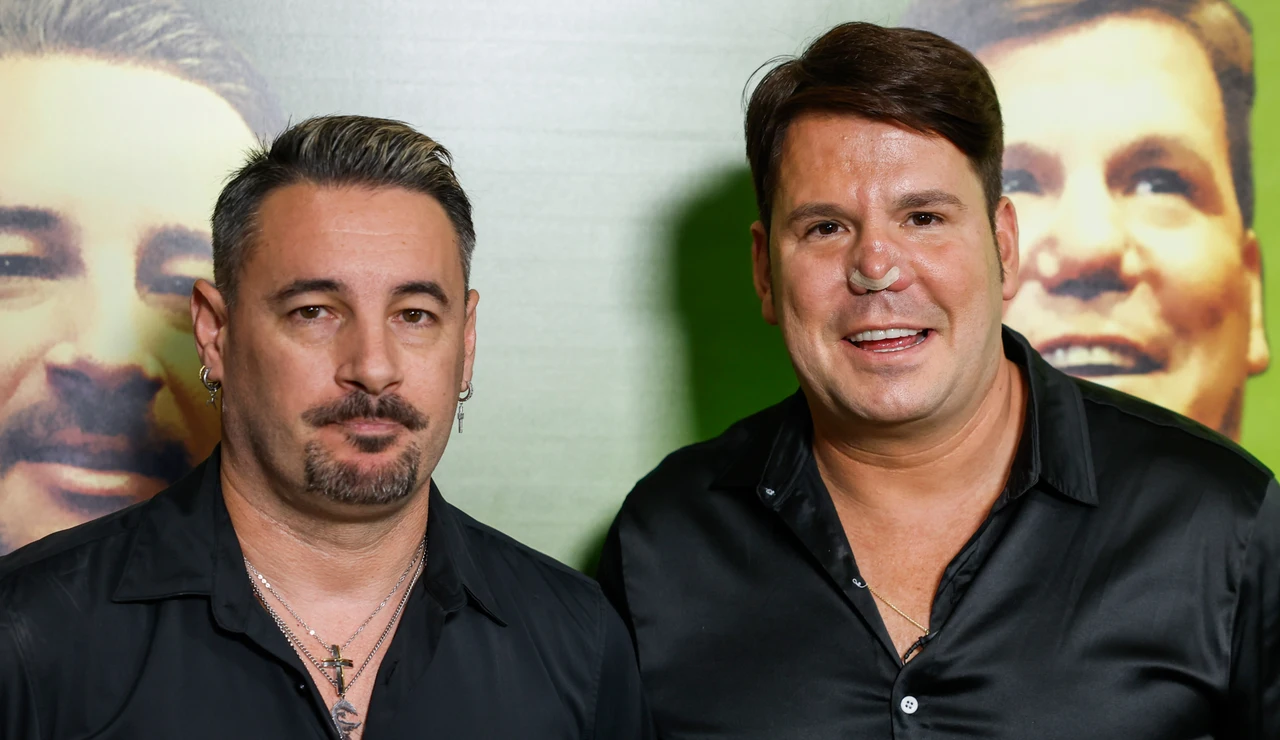 Andy y Lucas atienden a los medios antes de su último concierto juntos