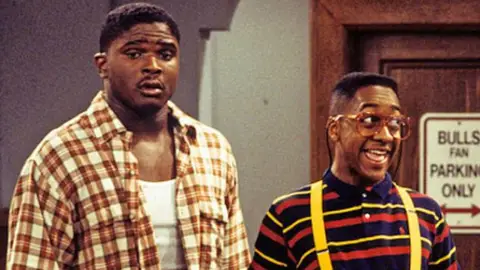 Darius McCrary y Jaleel White (Eddie Winslow y Steve Urkel) en Cosas de casa Darius McCrary y Jaleel White (Eddie Winslow y Steve Urkel) en Cosas de casa