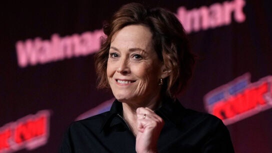 Sigourney Weaver en un debate sobre las pel&iacute;culas de Alien durante la Comic Con de Nueva York