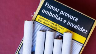 Imagen de una cajetilla de tabaco. 
