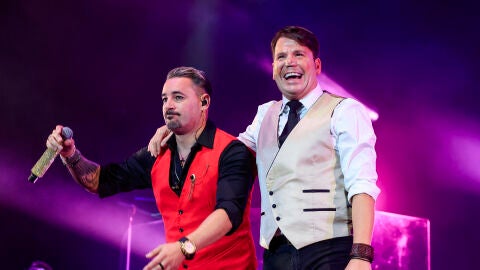 Andy y Lucas durante su concierto de despedida