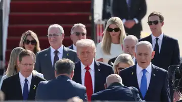 Trump llega a Israel Trump llega a Israel
