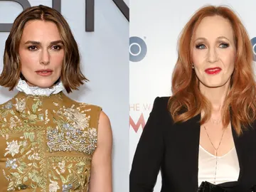 Keira Knightley y J.K. Rowling Keira Knightley y J.K. Rowling