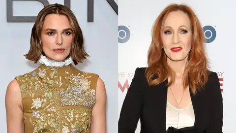 Keira Knightley y J.K. Rowling Keira Knightley y J.K. Rowling