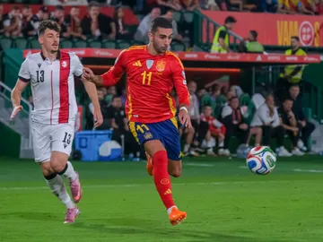 Ferran Torres, en el partido ante Georgia en Elche Ferran Torres, en el partido ante Georgia en Elche
