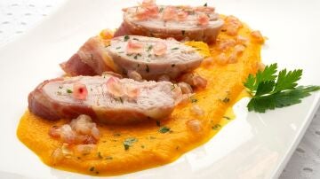 Solomillo de pavo con puré de zanahorias asadas, de Arguiñano: "Esta receta es muy saludable"