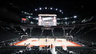 Una imagen del interior del Roig Arena Una imagen del interior del Roig Arena