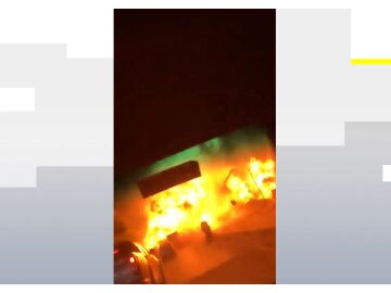 La explosión vista desde un coche