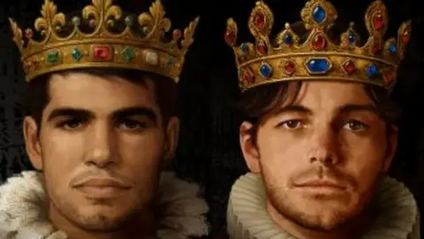 Carlos Alcaraz y Taylor Fritz Carlos Alcaraz y Taylor Fritz