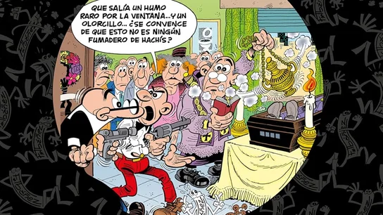 El último chiste de Ibáñez: publican el álbum inédito 'Mortadelo y Filemón. Hachís...¡Salud!' Portada del álbum póstumo de 'Mortadelo y Filemón'