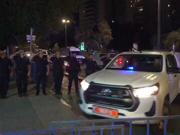 Llegada de cuerpos a Israel