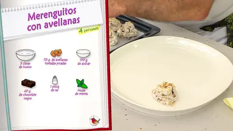 Ingredientes Merenguitos con avellanas Ingredientes Merenguitos con avellanas