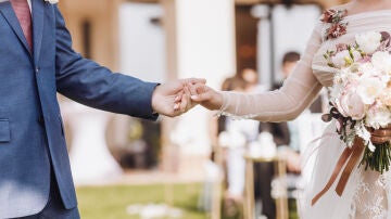 Pareja de novios el día de su boda