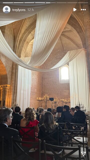 Imagen del altar de la boda de Stella Banderas