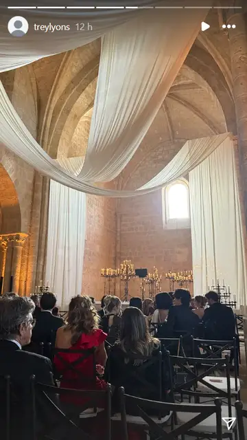 Imagen del altar de la boda de Stella Banderas Imagen del altar de la boda de Stella Banderas
