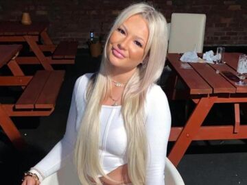 Imagen de la influencer británica Amy Leonard 