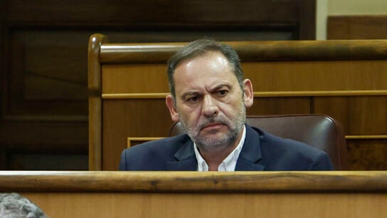 El exministro Jos&eacute; Luis &Aacute;balos durante un pleno del Congreso. EFE/Chema Moya