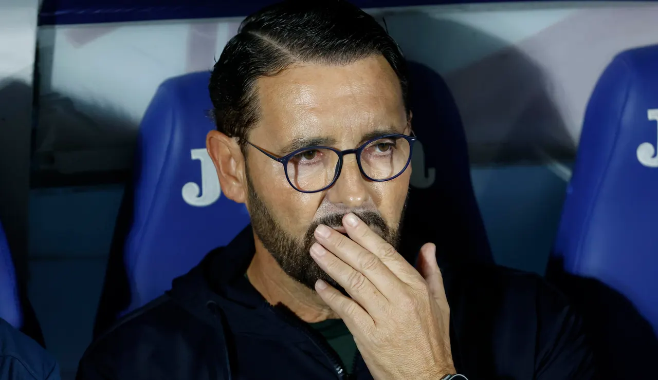 José Bordalás, en el banquillo del Coliseum