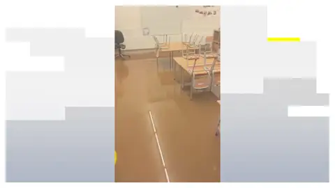 Colegios inundados en Tarragona Colegios inundados en Tarragona