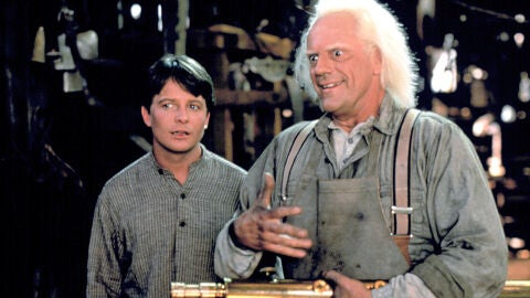 Regreso al futuro, con Michael J. Fox y Christopher Lloyd