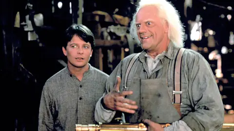 Regreso al futuro, con Michael J. Fox y Christopher Lloyd Regreso al futuro, con Michael J. Fox y Christopher Lloyd