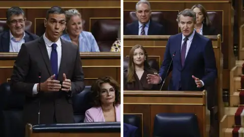 Feijóo y Sánchez en el Congreso Feijóo y Sánchez en el Congreso