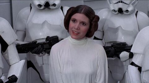 Carrie Fisher como la Princesa Leia en Star Wars