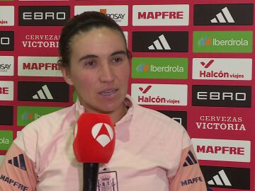 Mariona Caldentey, en la entrevista con Antena 3 Deportes