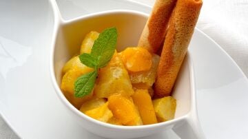 Una merienda saludable o un desayuno delicioso: compota de mango y manzana de Karlos Arguiñano