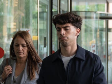 Álvaro Aguado, a su salida de la Ciutat de la Justicia, en una imagen de archivo