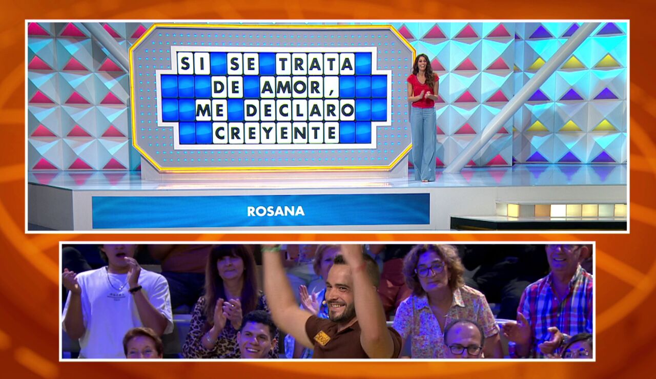 Sergio celebra al fin un triunfo en La ruleta de la suerte