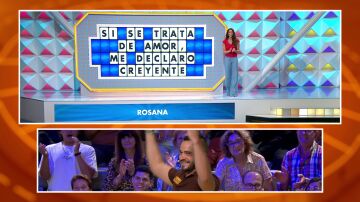 Sergio celebra al fin un triunfo en La ruleta de la suerte