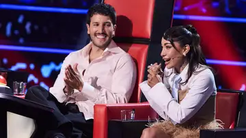 Sebastián Yatra y María Becerra en La Voz Sebastián Yatra y María Becerra en La Voz
