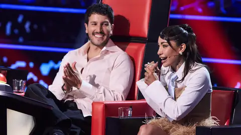 Sebastián Yatra y María Becerra en La Voz Sebastián Yatra y María Becerra en La Voz