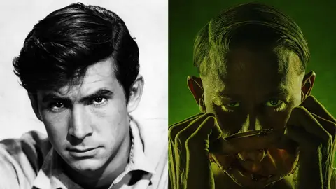 Anthony Perkins y Charlie Hunnam en Monstruo: La historia de Ed Gein Anthony Perkins y Charlie Hunnam en Monstruo: La historia de Ed Gein