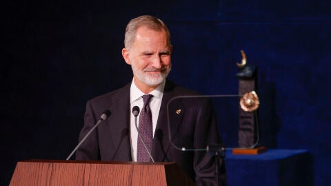 El rey Felipe VI durante su discurso en los Premios Princesa de Asturias 2025