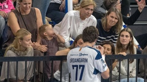 La Infanta Cristina y Johanna Zott junto a Pablo Urdangarin