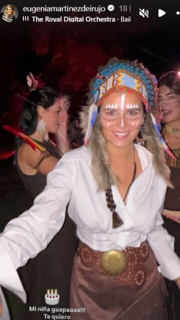 Historia de Instagram de Eugenia Martínez de Irujo en el cumpleaños de su hija Tana Rivera