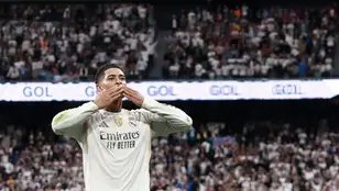 Bellingham celebra su gol en El Clásico (2-1)