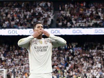 Bellingham celebra su gol en El Clásico (2-1)