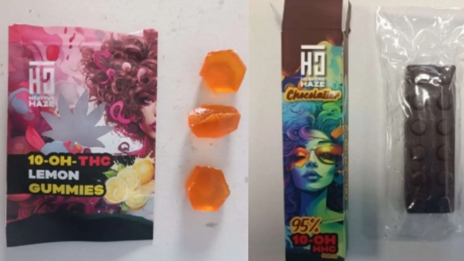 Imagen de los dos productos afectados  Imagen de los dos productos afectados