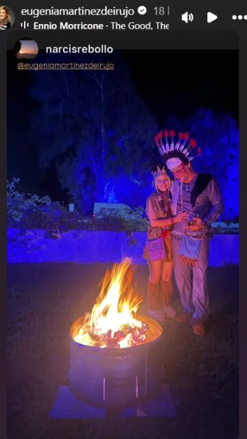 Historia de Instagram de Eugenia Martínez de Irujo en el cumpleaños de su hija Tana Rivera