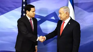 Imagen de archivo de Marco Rubio y Benjamin Netanyahu